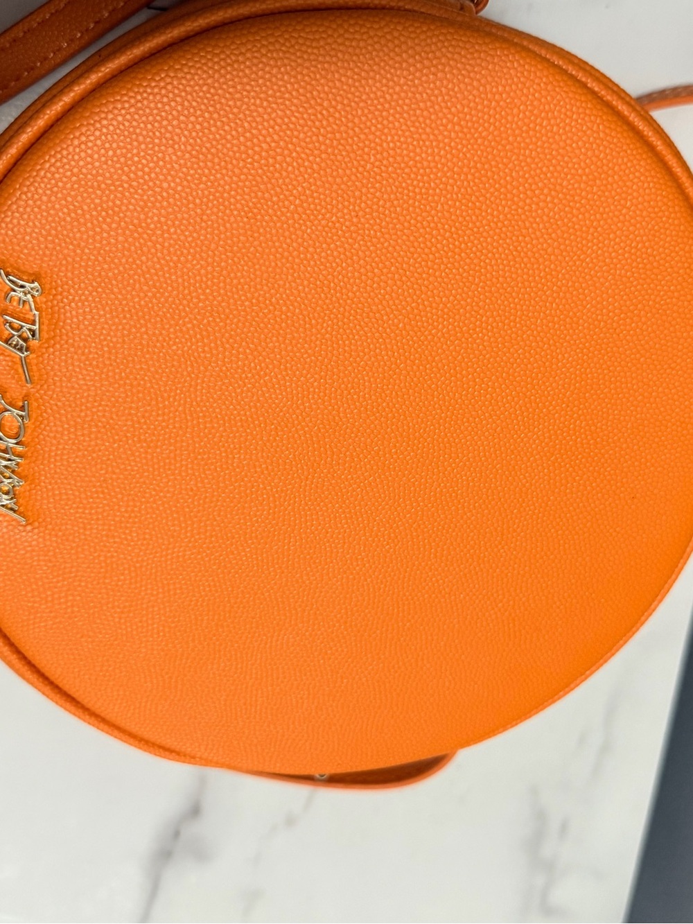 Betsey Johnson Orange Basketball Crossbody Bag - Picture 6 of 7
